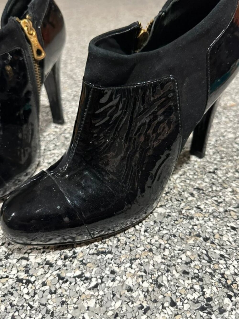 Black boot heels